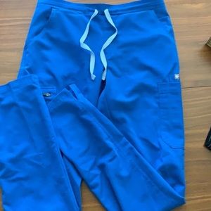 Figs Royal Blue Yola Pants